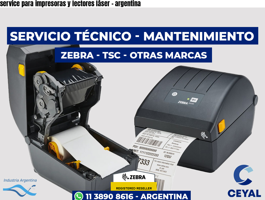 service para impresoras y lectores láser – argentina