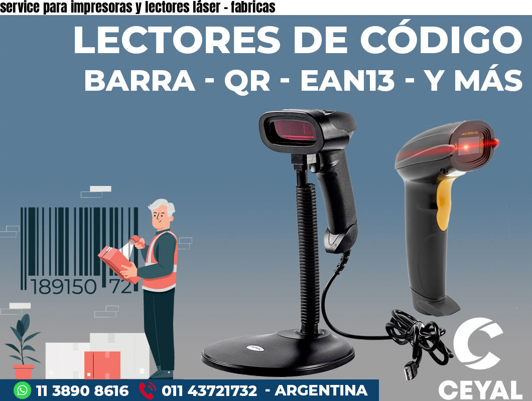 service para impresoras y lectores láser - fabricas