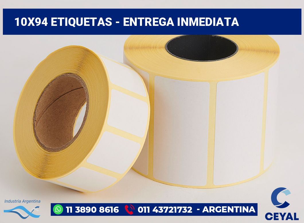 10×94 Etiquetas