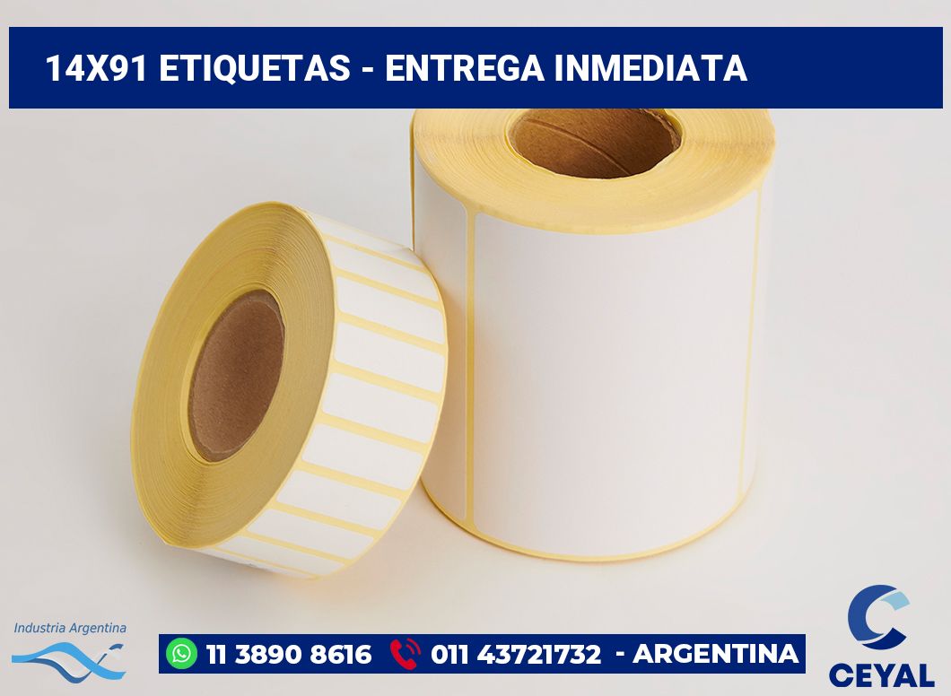 14×91 Etiquetas
