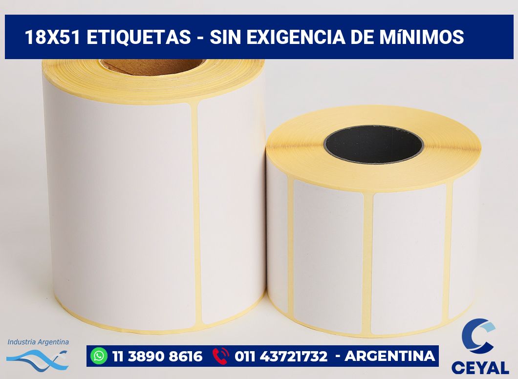 18×51 Etiquetas