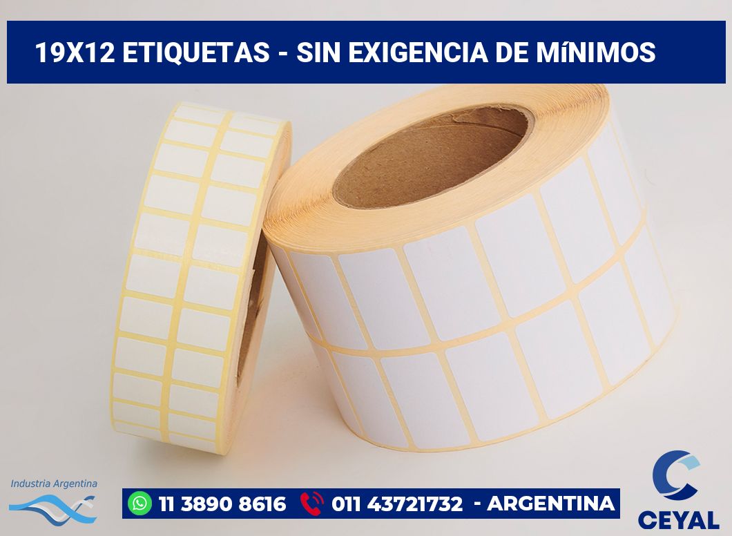 19×12 Etiquetas