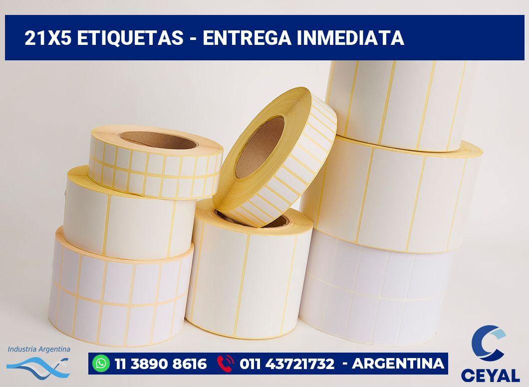 21x5 Etiquetas