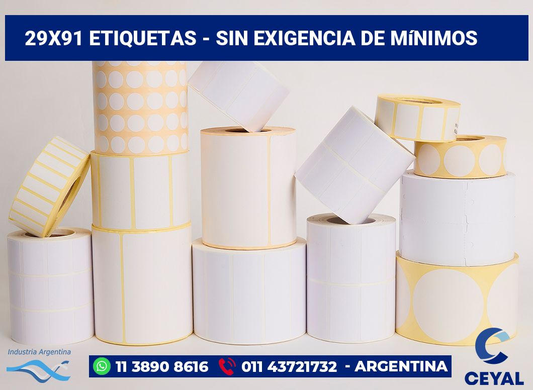 29x91 Etiquetas