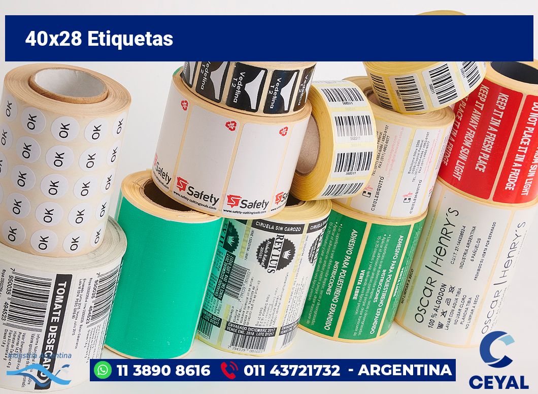40×28 Etiquetas