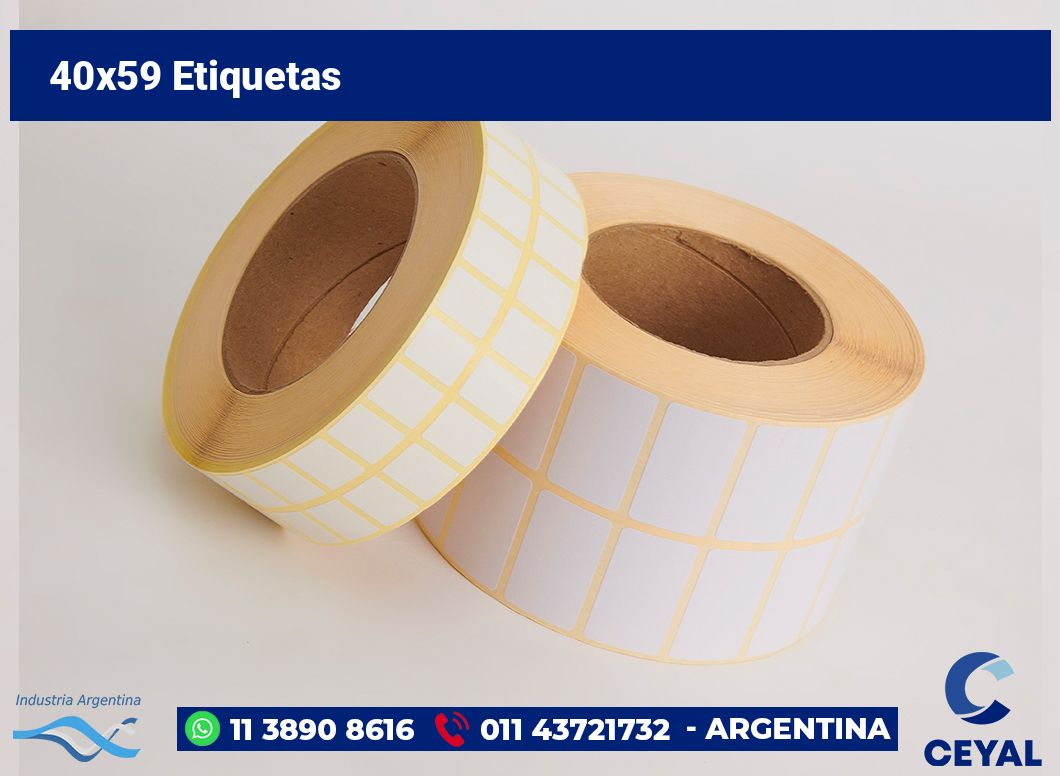 40×59 Etiquetas