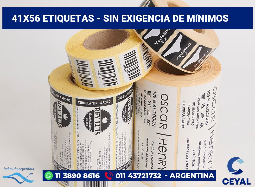 41x56 Etiquetas
