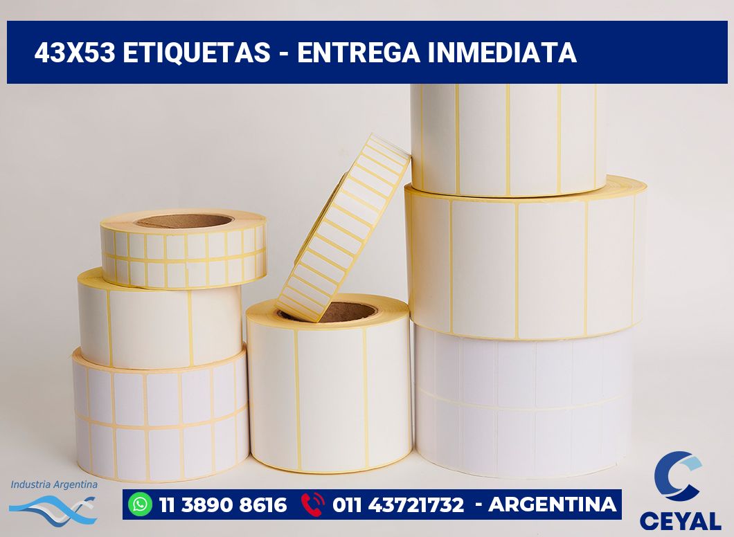 43×53 Etiquetas