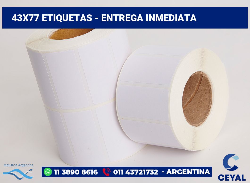 43×77 Etiquetas