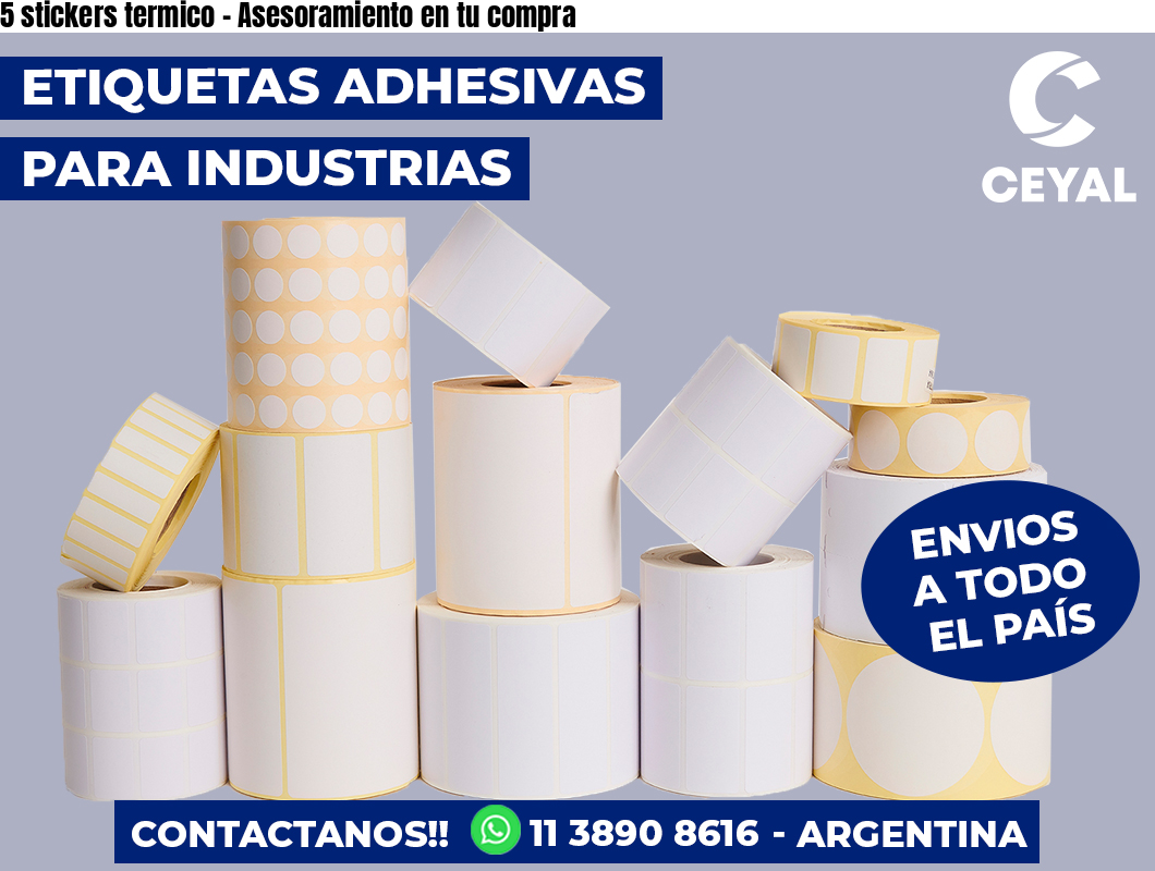 5 stickers termico – Asesoramiento en tu compra