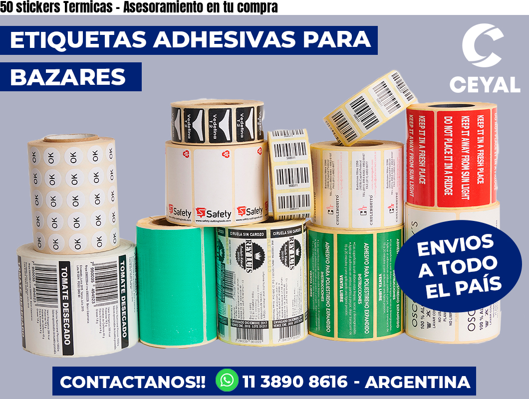 50 stickers Termicas - Asesoramiento en tu compra