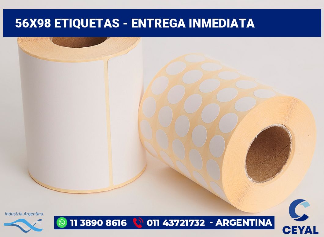 56×98 Etiquetas