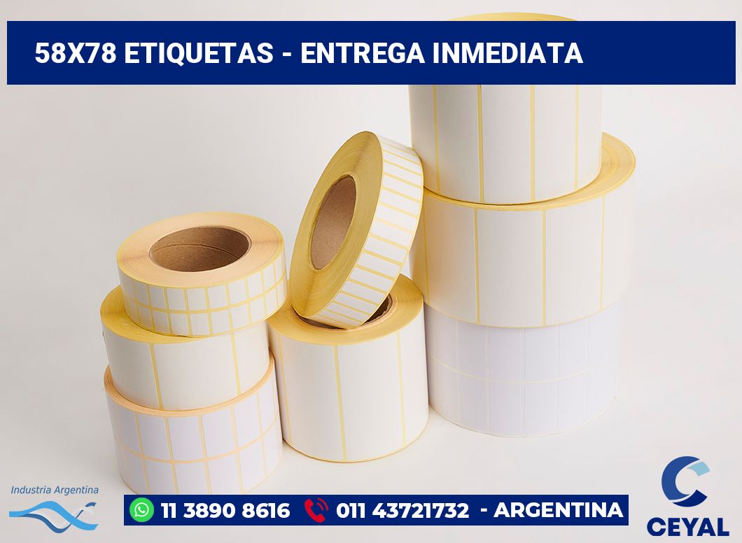 58x78 Etiquetas