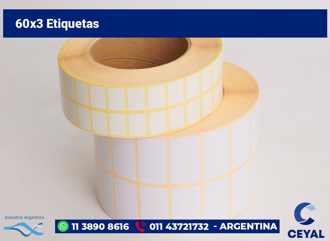 60×3 Etiquetas