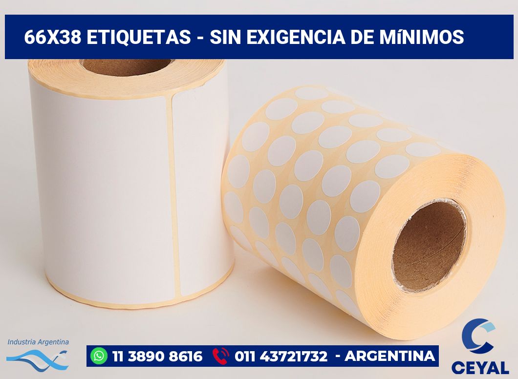 66×38 Etiquetas
