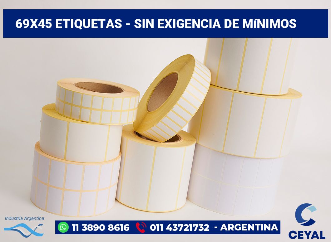 69×45 Etiquetas