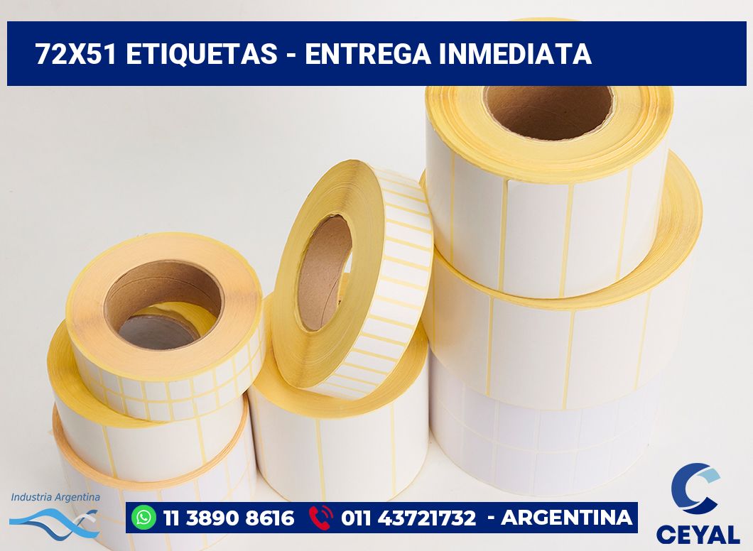 72x51 Etiquetas