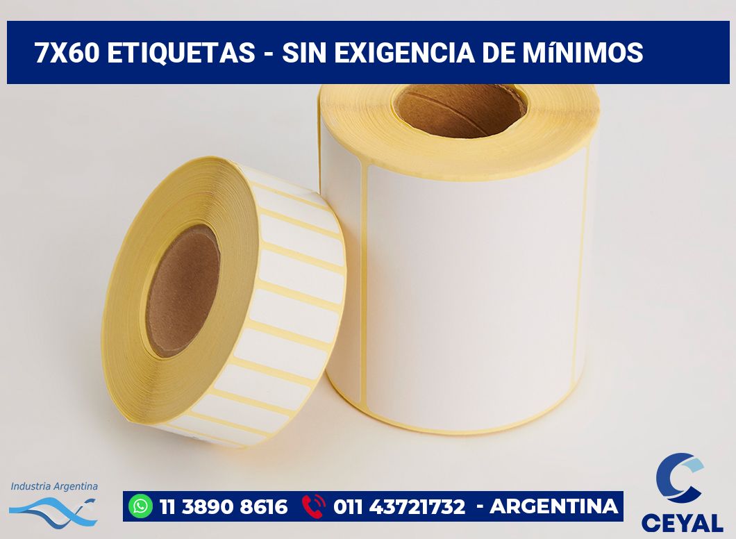 7×60 Etiquetas