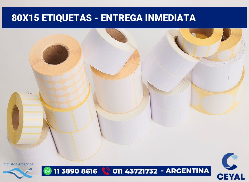 80x15 Etiquetas