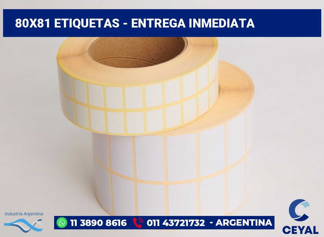 80x81 Etiquetas