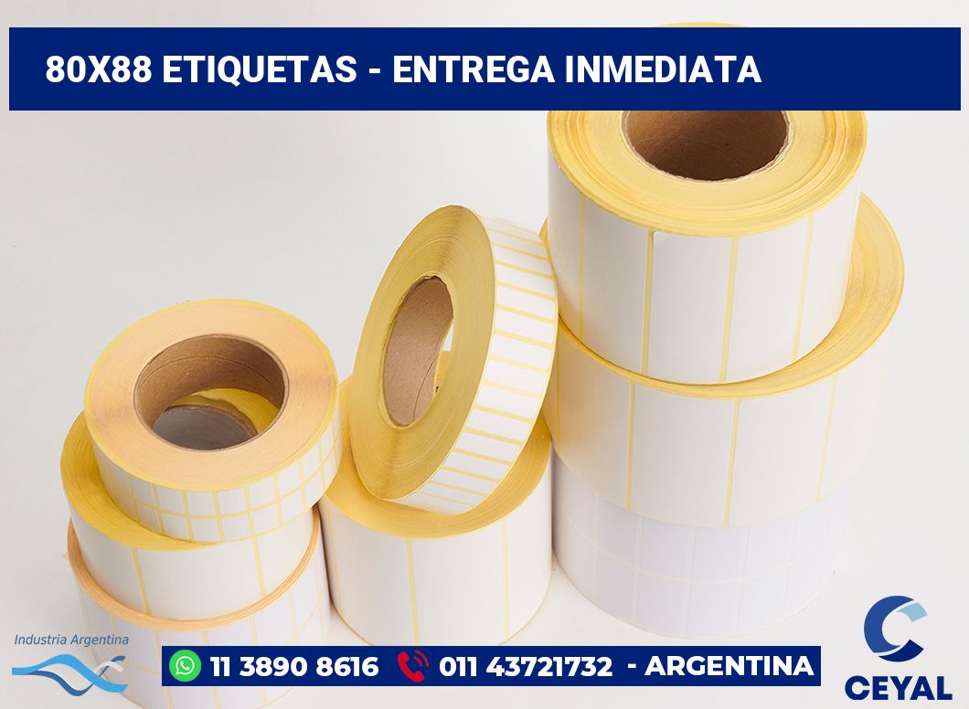 80×88 Etiquetas