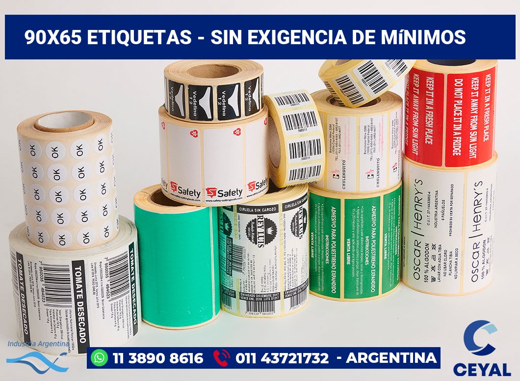 90x65 Etiquetas