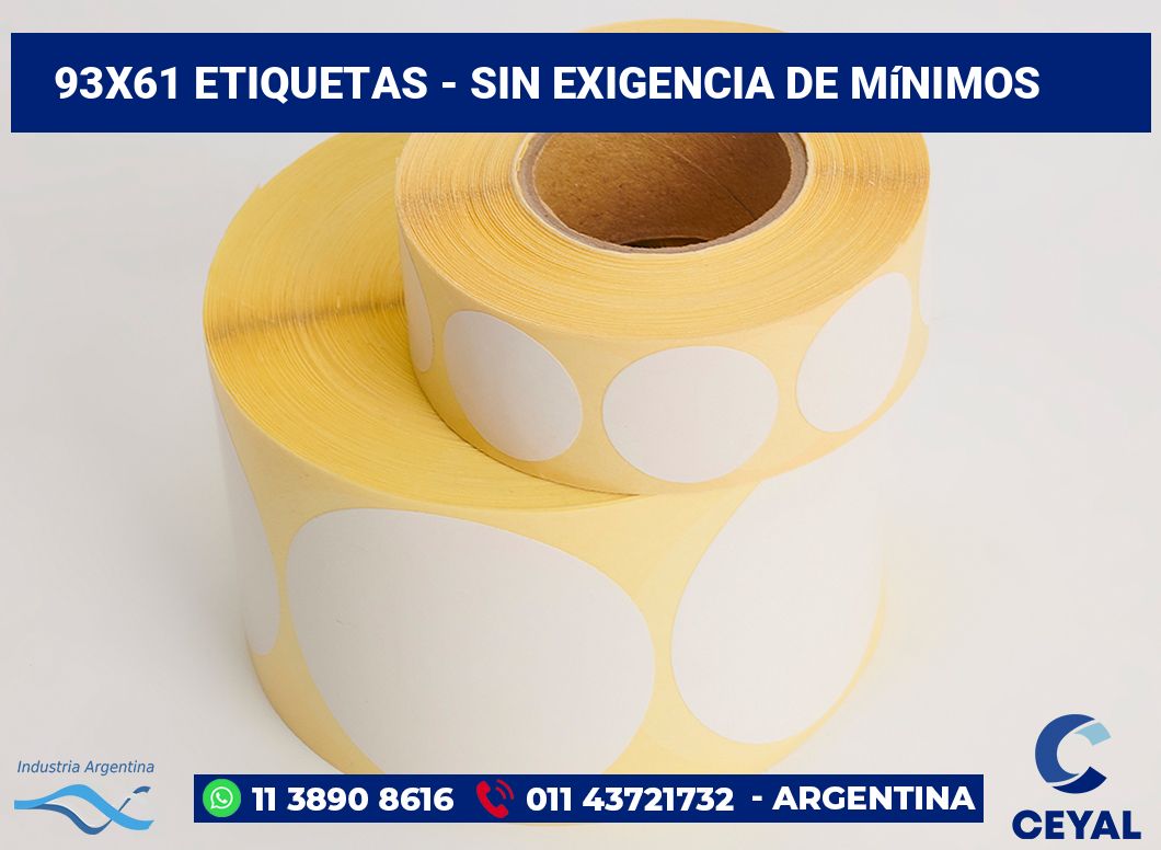 93x61 Etiquetas