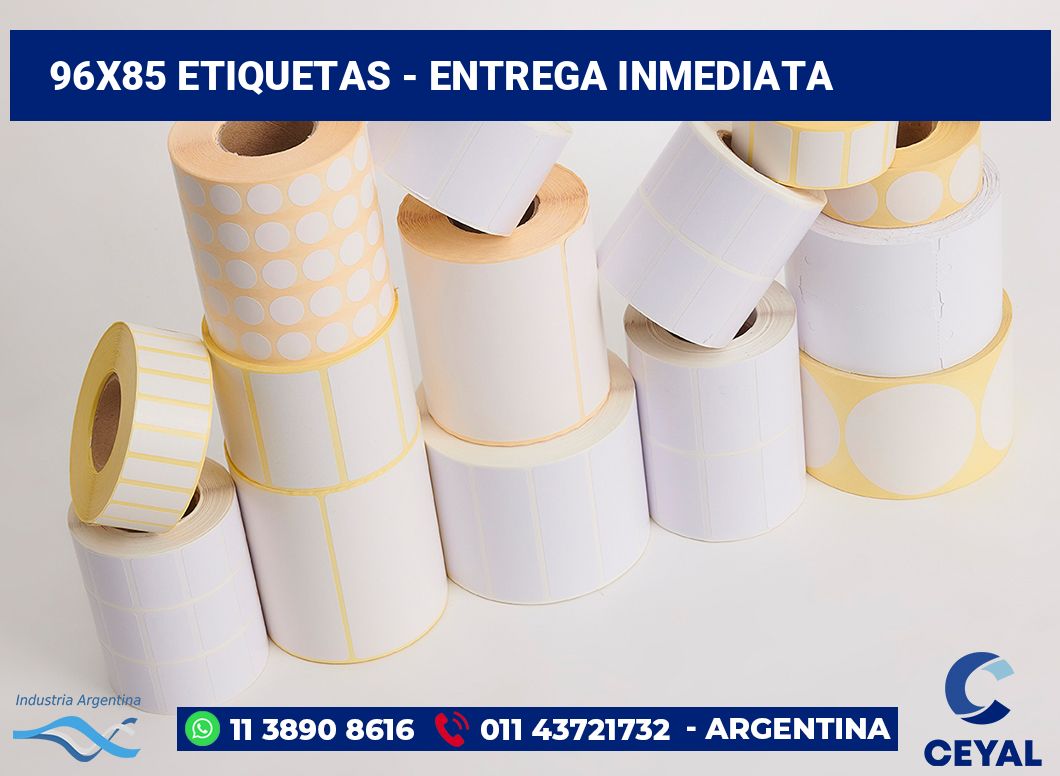 96×85 Etiquetas