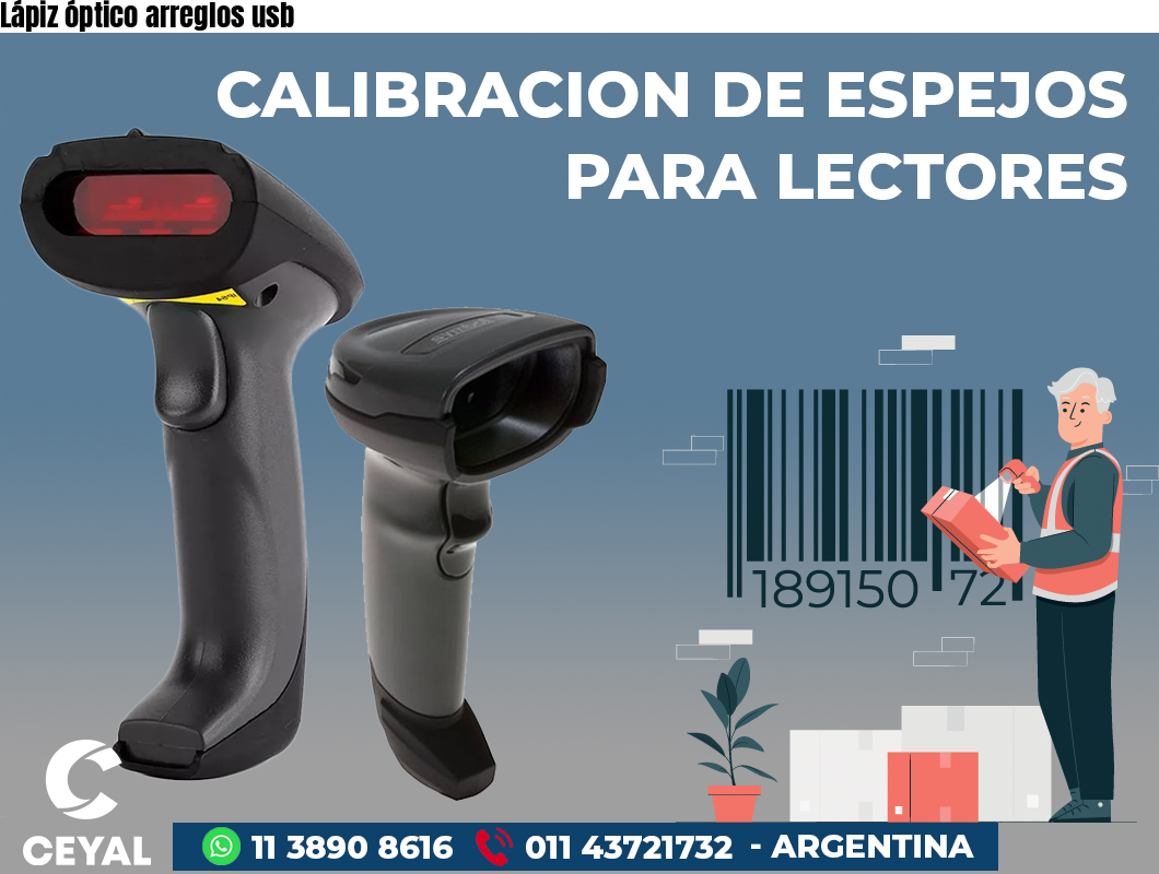 Lápiz óptico arreglos usb