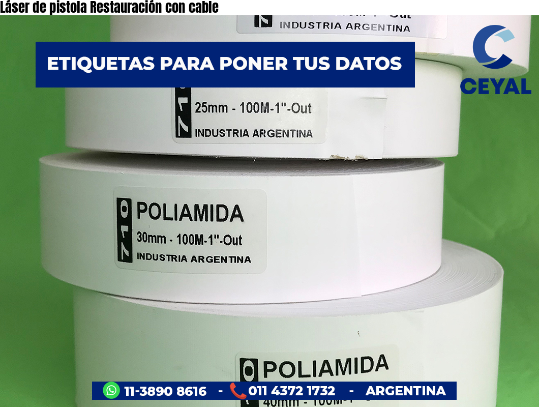Láser de pistola Restauración con cable