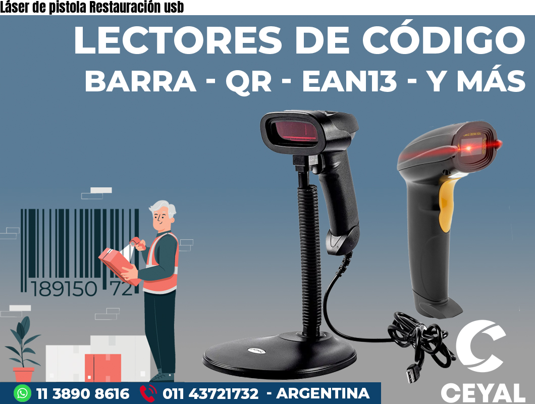 Láser de pistola Restauración usb