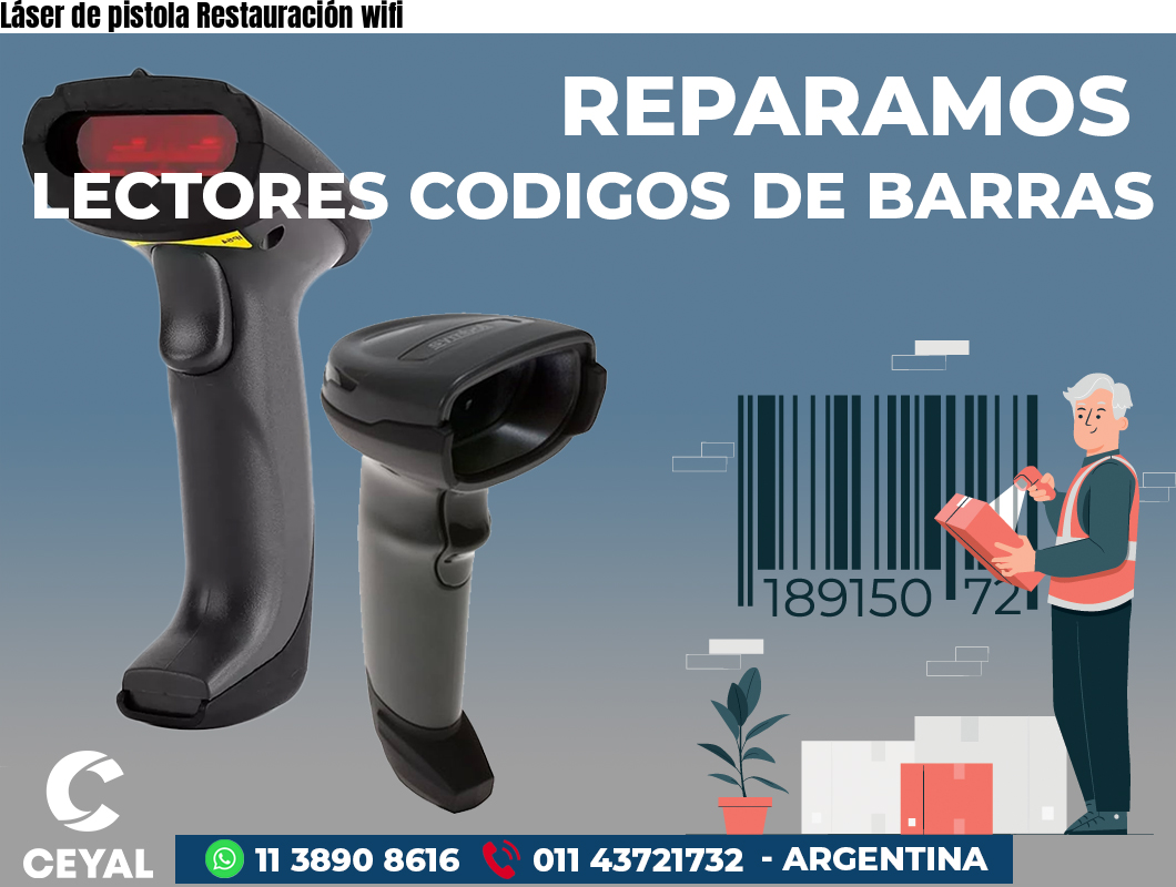 Láser de pistola Restauración wifi