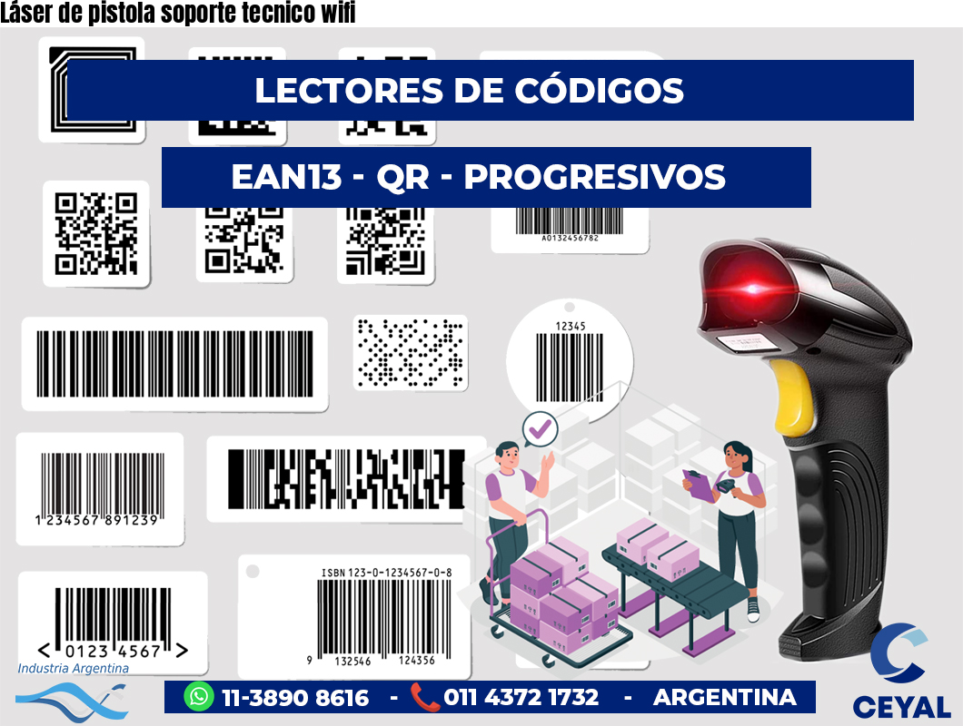 Láser de pistola soporte tecnico wifi