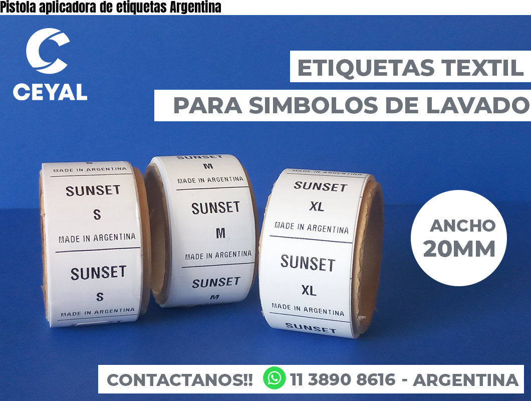 Pistola aplicadora de etiquetas Argentina
