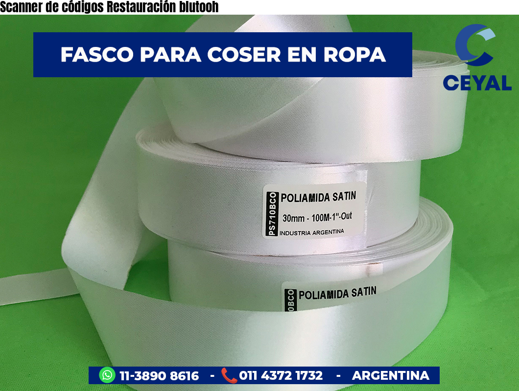Scanner de códigos Restauración blutooh