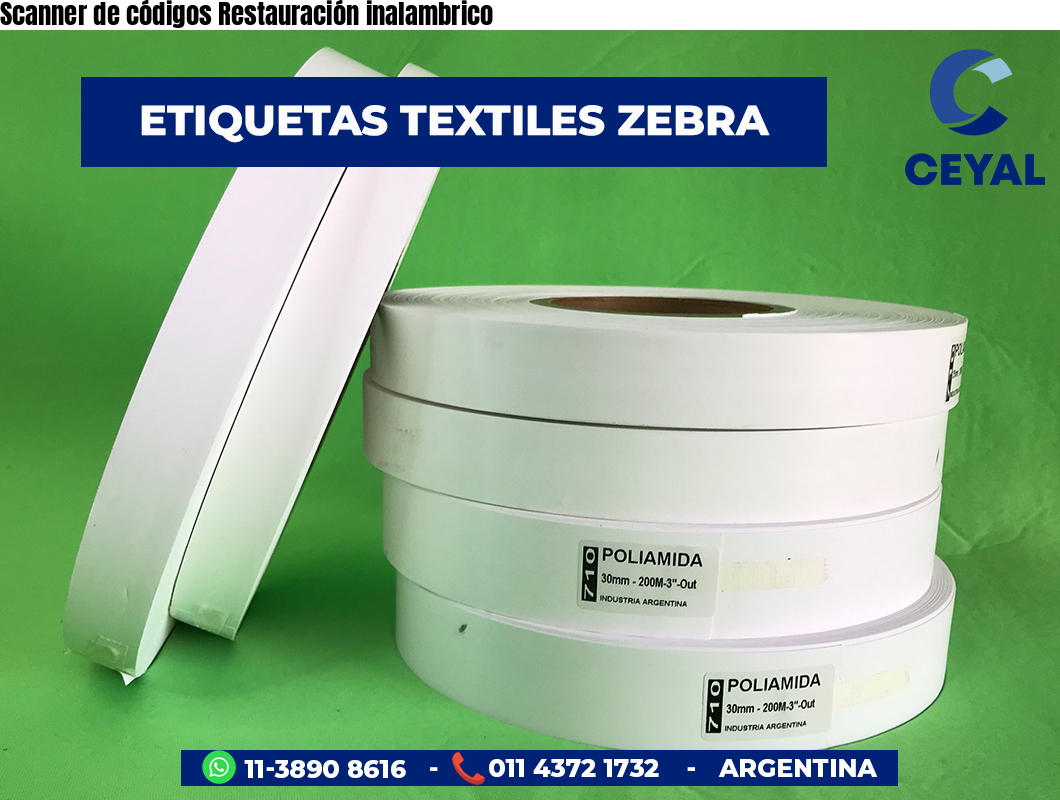 Scanner de códigos Restauración inalambrico