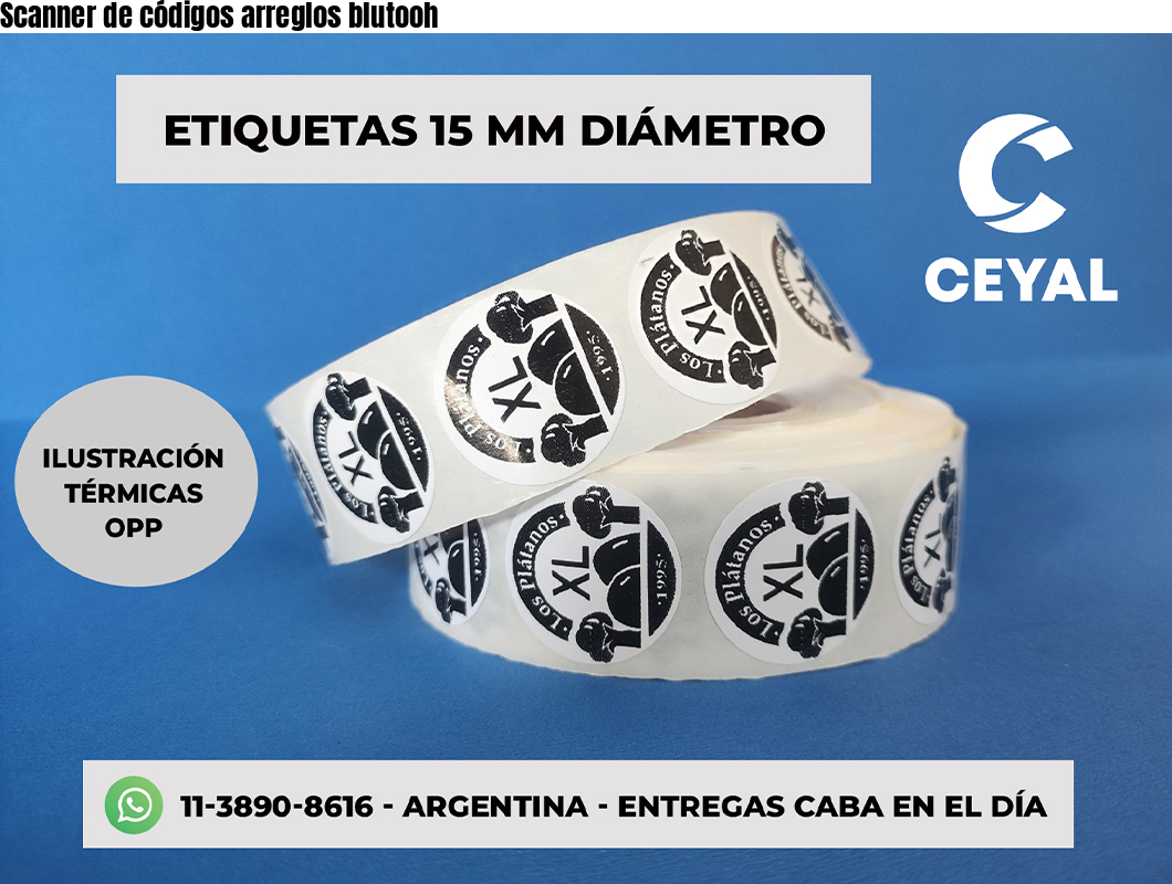 Scanner de códigos arreglos blutooh