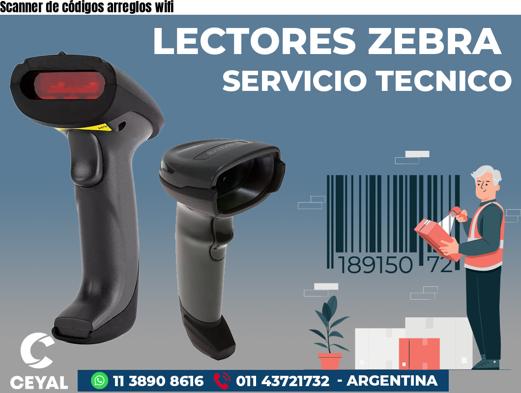 Scanner de códigos arreglos wifi