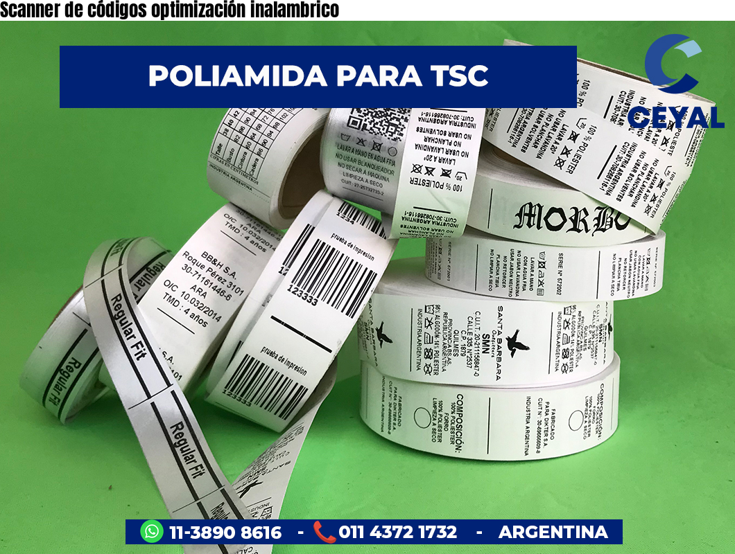 Scanner de códigos optimización inalambrico