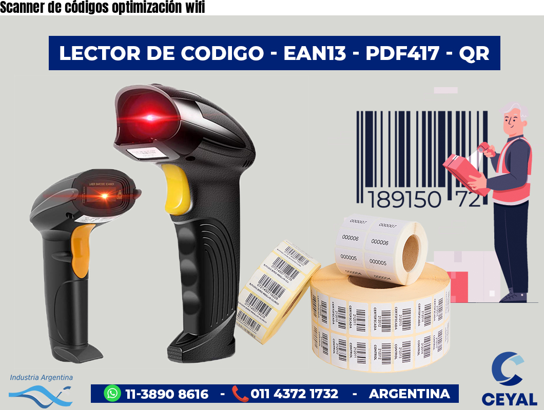 Scanner de códigos optimización wifi