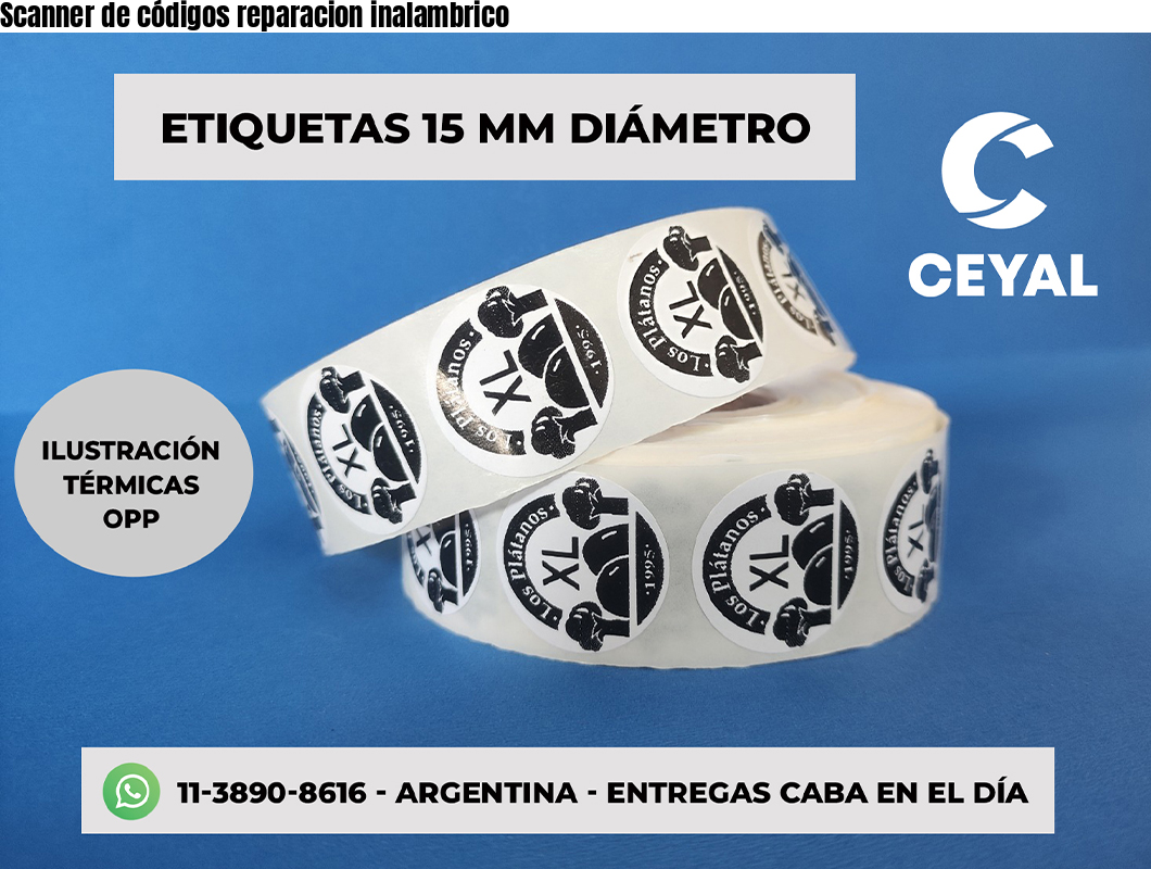 Scanner de códigos reparacion inalambrico