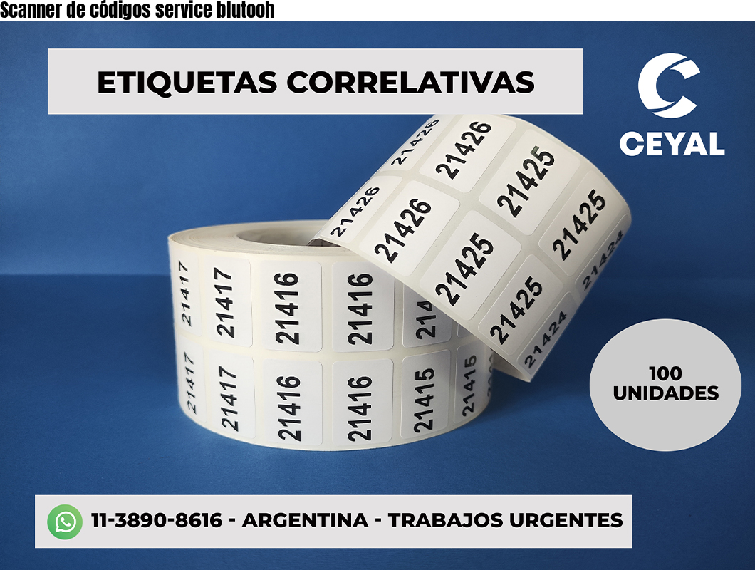 Scanner de códigos service blutooh