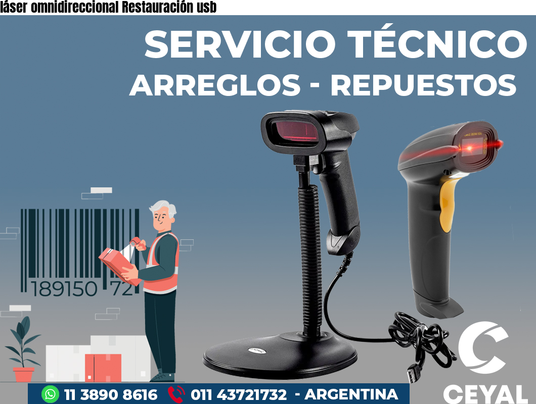 láser omnidireccional Restauración usb