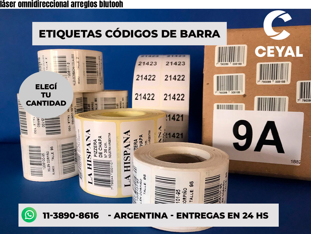 láser omnidireccional arreglos blutooh
