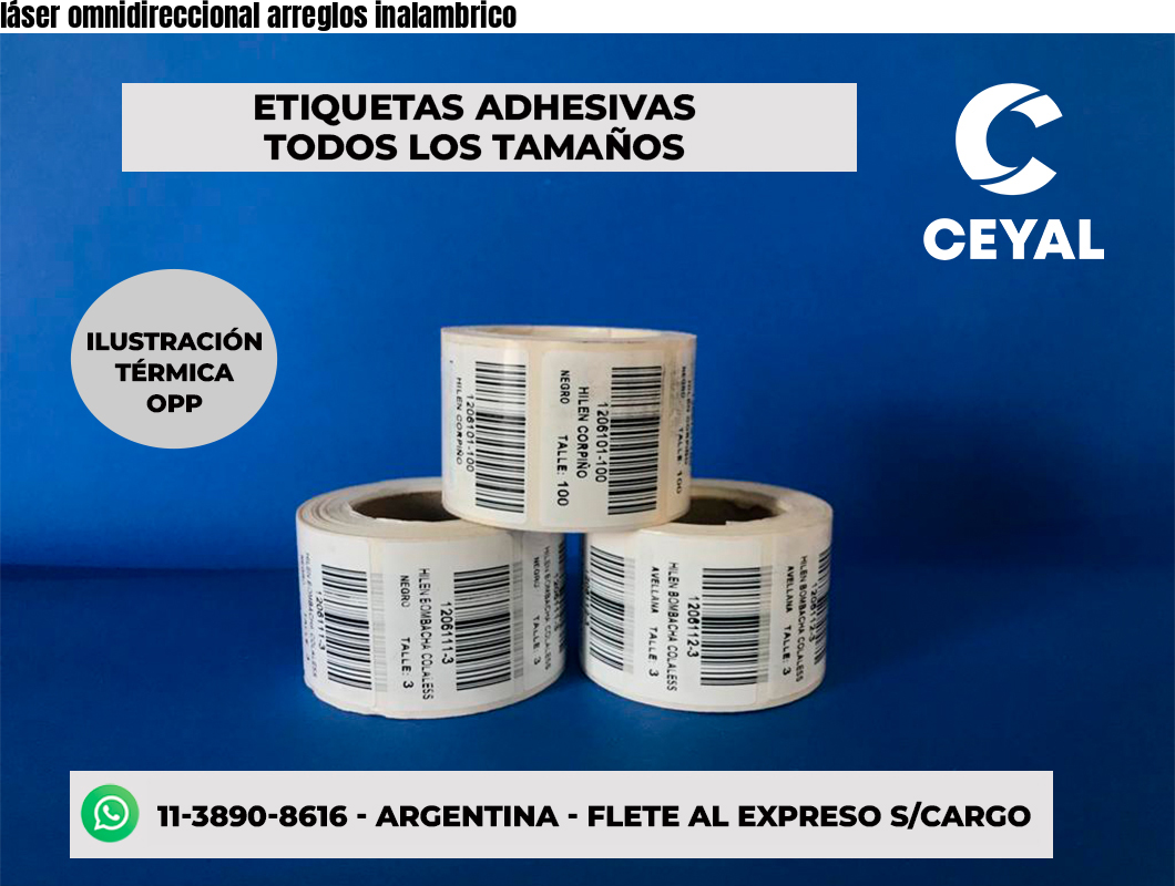láser omnidireccional arreglos inalambrico