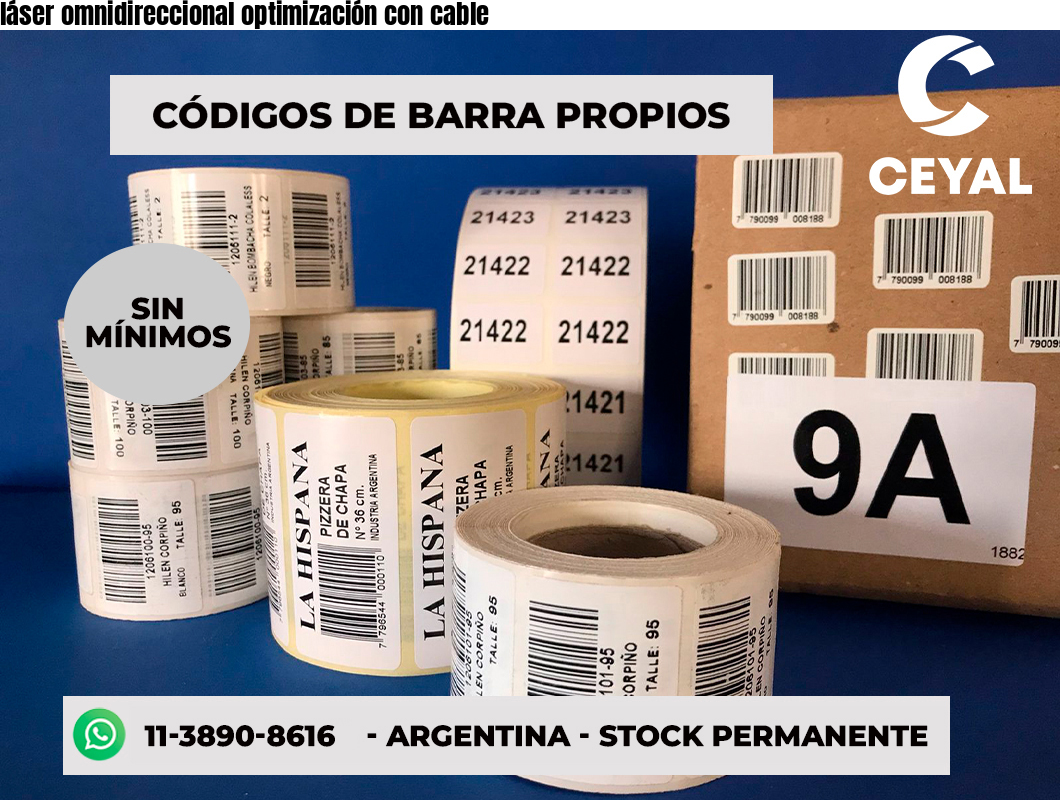 láser omnidireccional optimización con cable