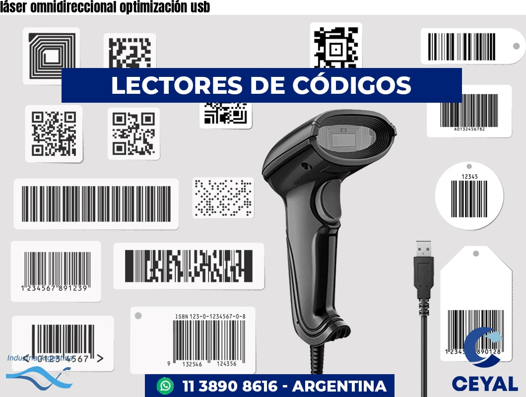 láser omnidireccional optimización usb