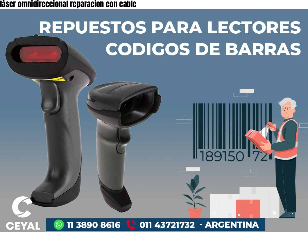láser omnidireccional reparacion con cable