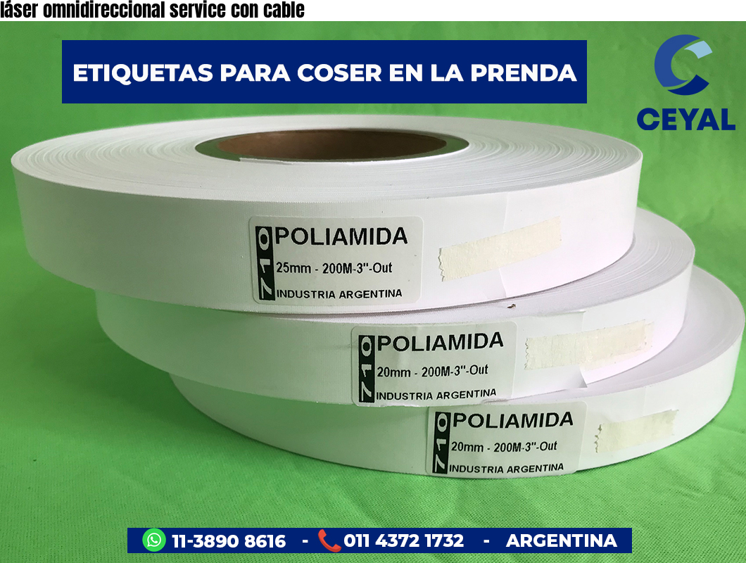 láser omnidireccional service con cable