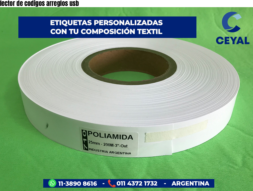 lector de codigos arreglos usb